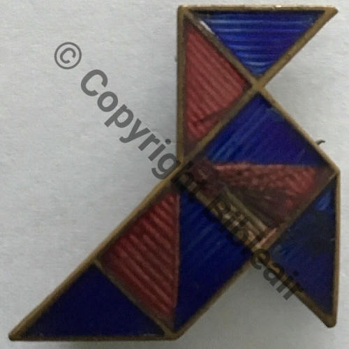 CROISIERE NOIRE AFRIQUE Gal VUILLEMIN... 1COCOTE Bicolore BLEU et ROUGE Email Translucide strie  SM Dos lisse Eping Bascule Src.kirschfou 30EurInv 